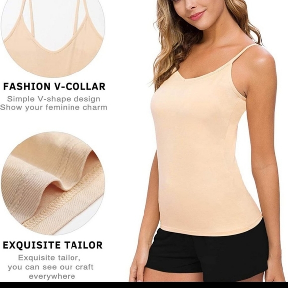 NWOT Basic Camisole Women Vneck Tank - Picture 1 of 6